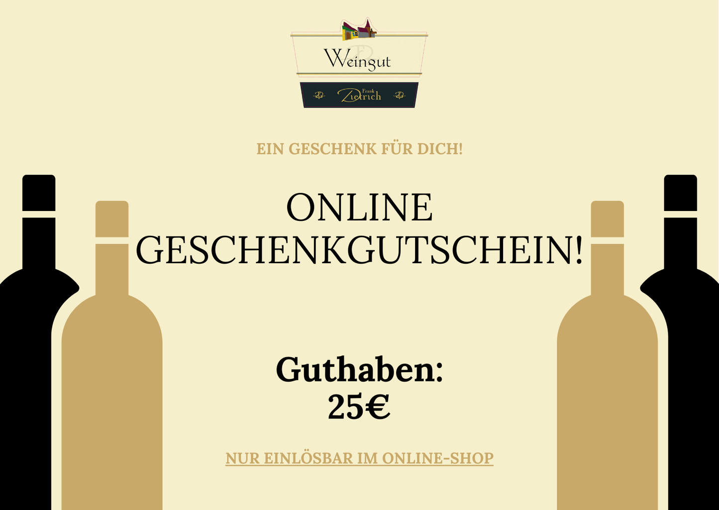 Online Geschenkgutschein! - Weingut Frank Dietrich
