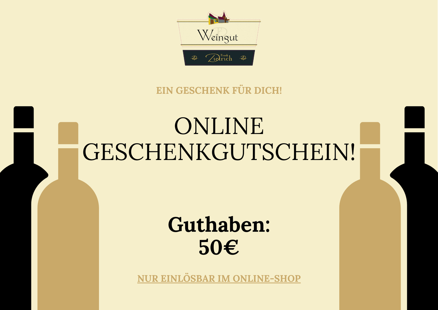 Online Geschenkgutschein! - Weingut Frank Dietrich