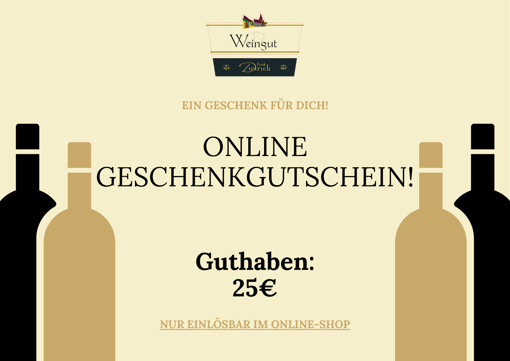 Online Geschenkgutschein! - Weingut Frank Dietrich