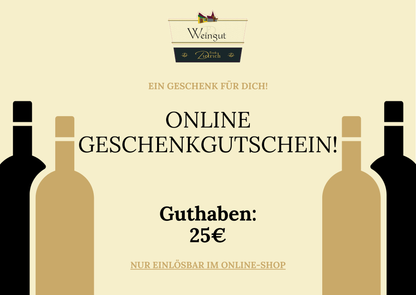 Online Geschenkgutschein! - Weingut Frank Dietrich