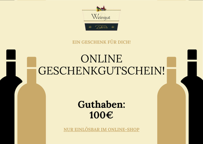 Online Geschenkgutschein! - Weingut Frank Dietrich