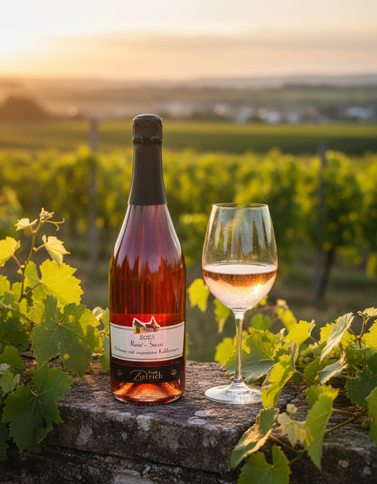 Rosè Secco 2025, Perlwein mit zugesetzter Kohlensäure - Weingut Frank Dietrich
