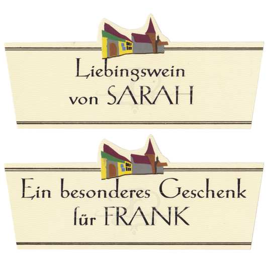 Individuelles Geschenketikett - Weingut Frank Dietrich